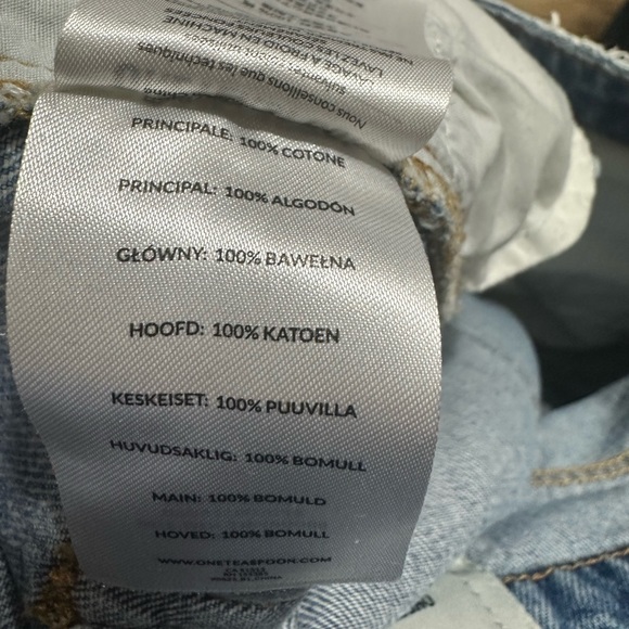 Women’s One Teaspoon Cutoff Trucker Shorts Size 28 - Picture 8 of 12